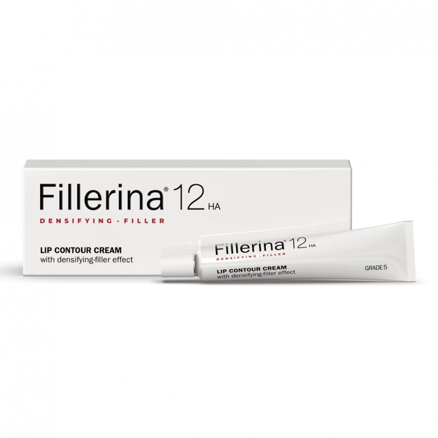 Labo, Fillerina 12HA Densifying Filler Grade 5, Hydrate & Firm, Creamy, For Lips Contour, 15 ml