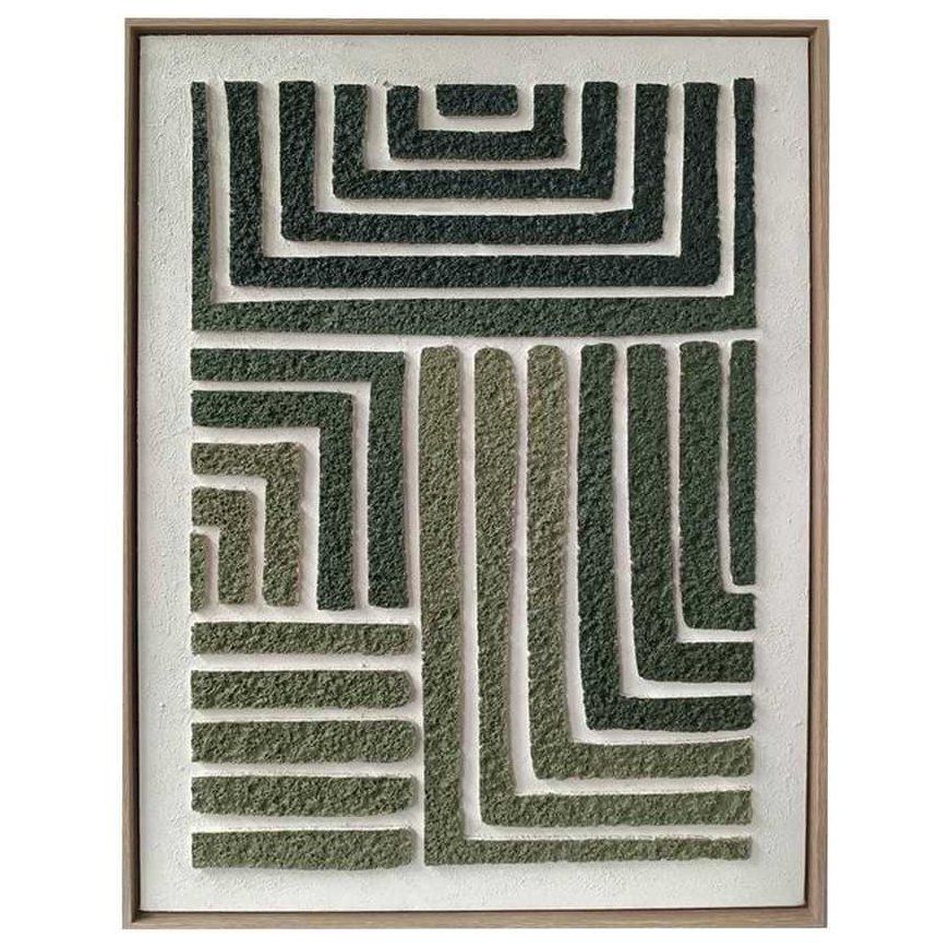 ART Seinämaalaus WALLY 60x80cm, vihreä labyrintti 2