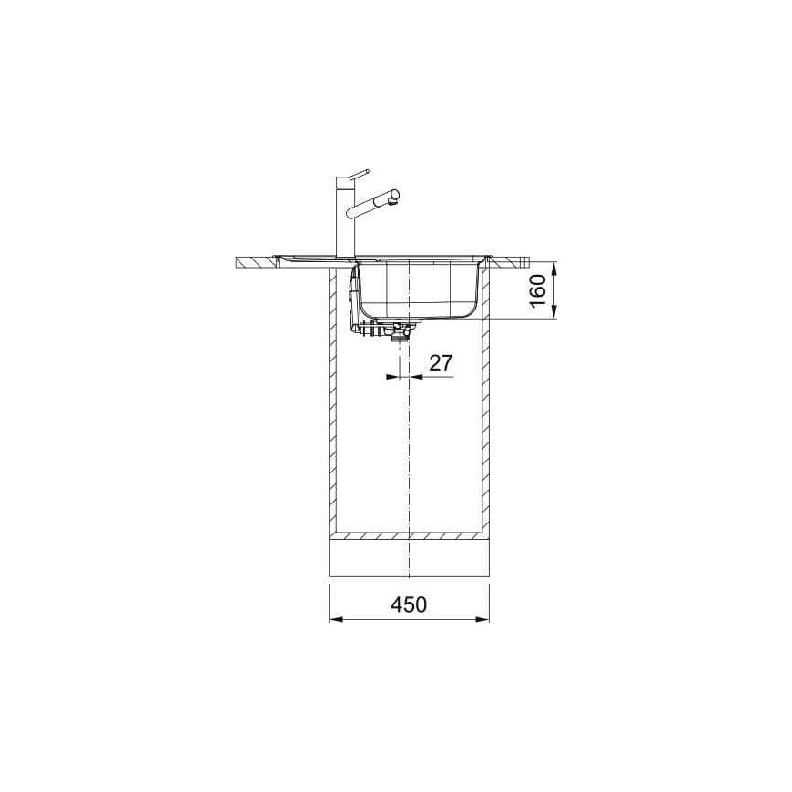 Stainless steel sink Franke Spark, SKX 611-62/50 – 5