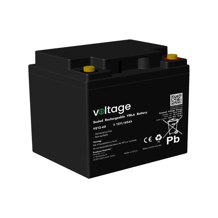 VOLTAGE AGM voltage 12V 40Ah VE12-40 battery (service life 6-9 years)