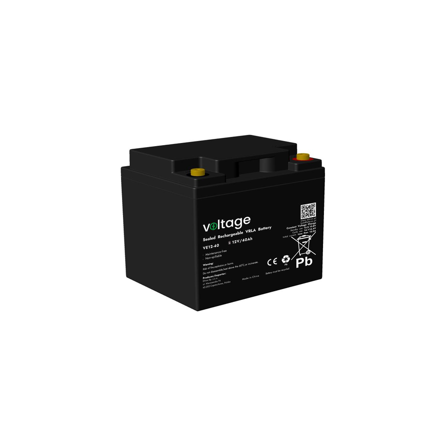 VOLTAGE AGM voltage 12V 40Ah VE12-40 battery (service life 6-9 years) – 2