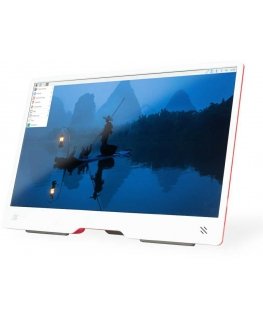Raspberry Pi Monitor – 15.6 inch IPS LCD screen 1920x1080 pixels HDMI + USB – red and white