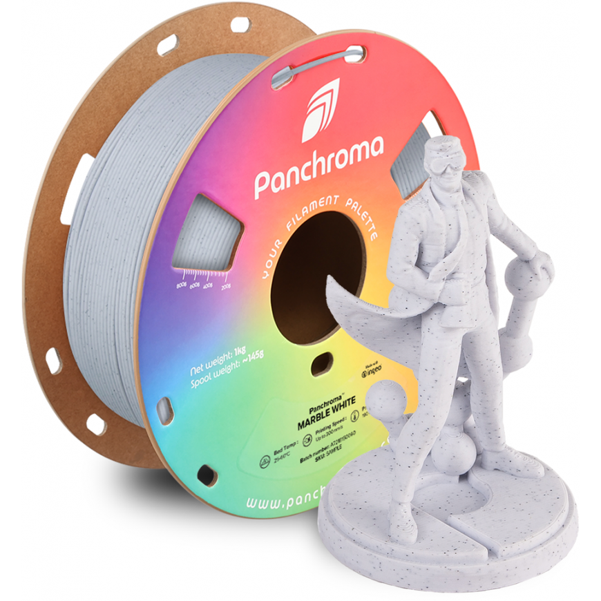 Polymaker Panchroma™ PLA Marble 1.75 mm 1kg - Marble White
