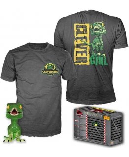 Funko Set figuuri POP & Tee Jurassic Park Velociraptor Exclusive