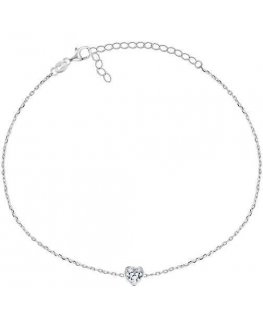 Brilio Silver Brilio Silver Minimalistinen hopeinen rannekoru Heart BRC30W