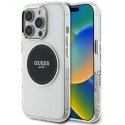 Case Guess IML Metal Colored Circle Classic Logo MagSafe iPhone 16 Pro Max mustalle Case Guess IML Metal Colored Circle Classic Logo MagSafe iPhone 16 Pro Max mustalle