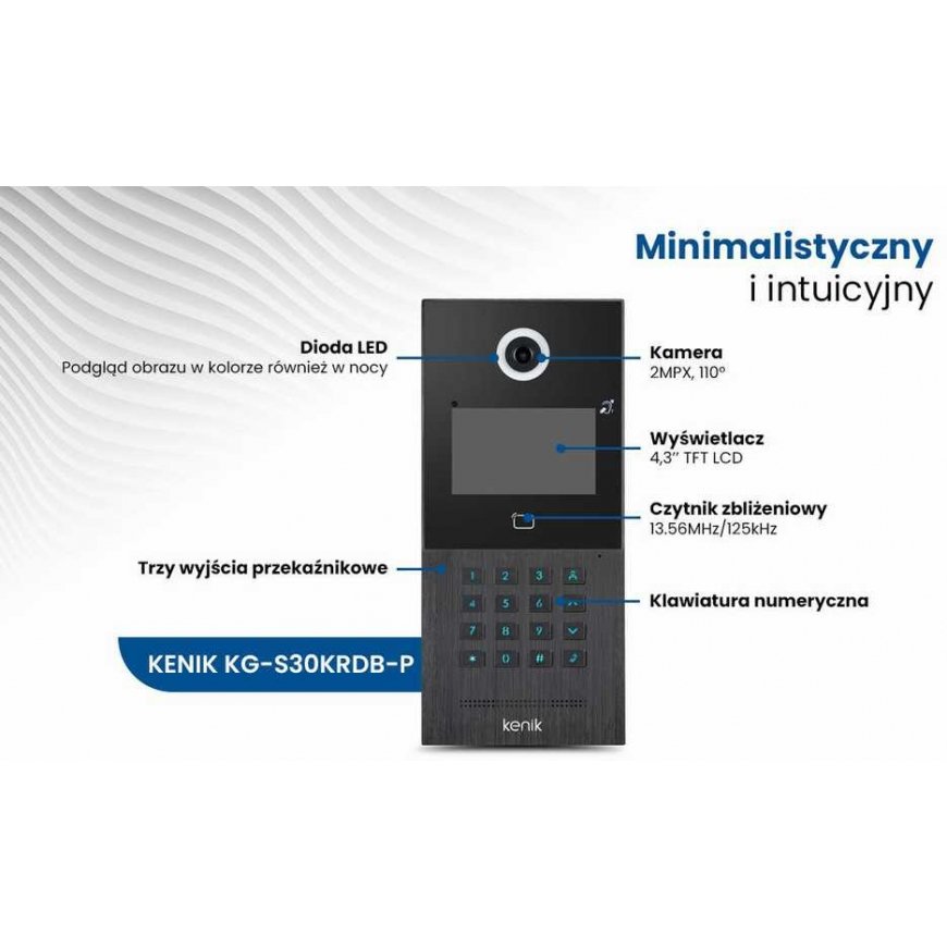 Skydas bramowy IP KENIK KG-S30KRDB-P – 3