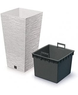 Blumentopf FURU SQUARE ECO WOOD 35l, Weiß Prosperplast DFSH300W-S449W valkoinen