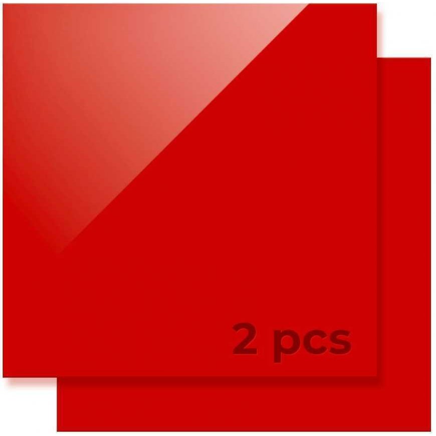 xTool 3mm red acrylic sheets 3pcs
