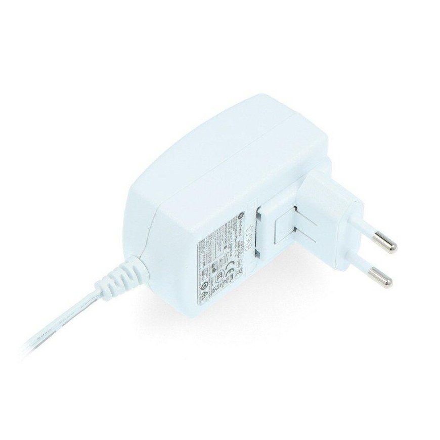Rpi-tarvikkeet Virtalähde T5875DV Raspberry Pi 3B+/3B/2B/Zero - microUSB 5.1V/2.5A - valkoinen