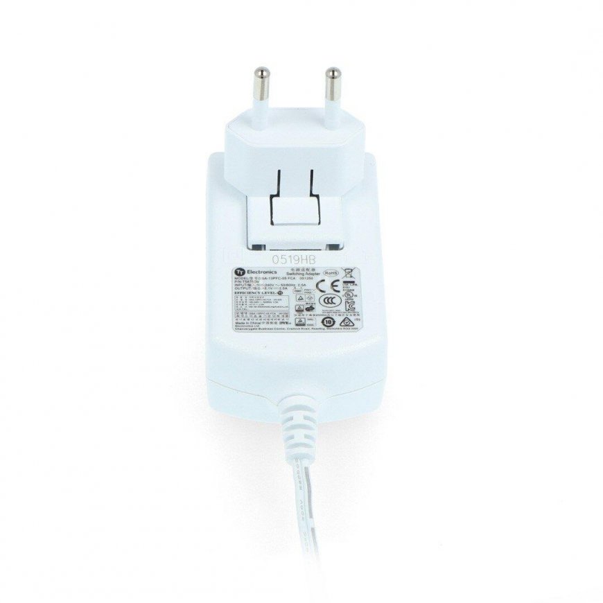 Rpi Accessories Power supply for T5875DV Raspberry Pi 3B+/3B/2B/Zero - microUSB 5.1V/2.5A - white – 3