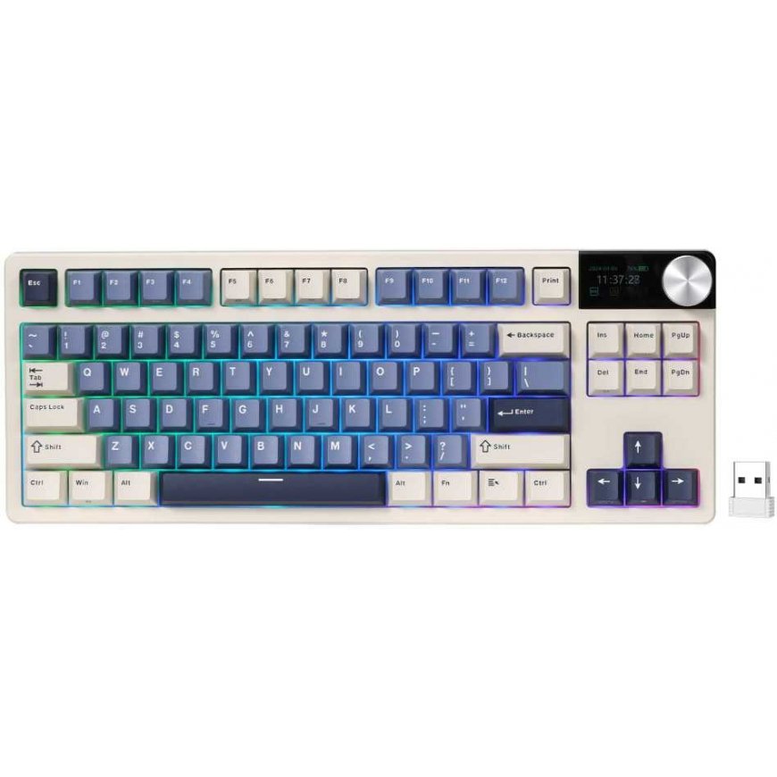 Royal Kludge S85 RGB Horizon Blue Wireless Keyboard | 80% TKL, Hot-swap, Cloud switches, US – 2