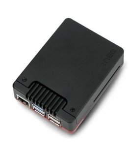 Argon40 Argon Neo 5 Bred – Raspberry Pi 5 Case with Fan – Black and Red