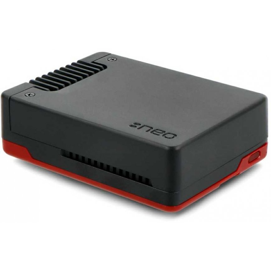 Argon40 Argon Neo 5 Bred – Raspberry Pi 5 Case with Fan – Black and Red – 3