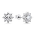 Brilio Silver Brilio Silver Decent silver earrings with zircons Flowers EA577W Brilio Silver Brilio Silver Decent silver earrings with zircons Flowers EA577W