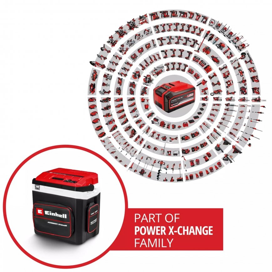 Einhell TE-COL 18/27 Li-Solo cool box 27 L Electric Black, Red, White – 2