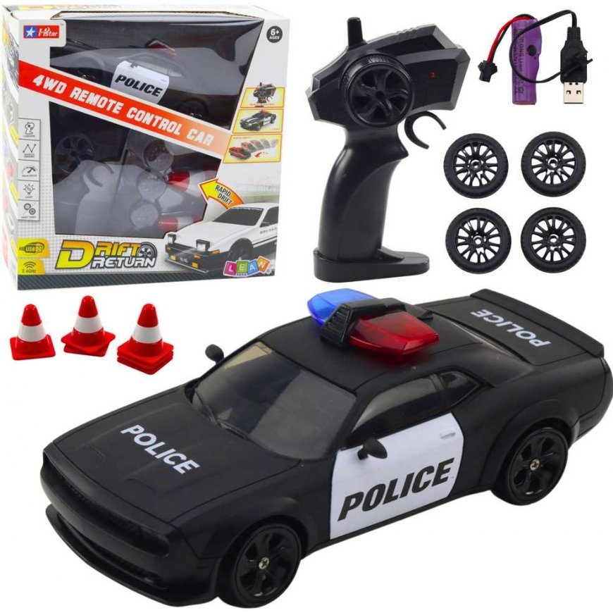 Lean Sport Remote Control Police Drift Car