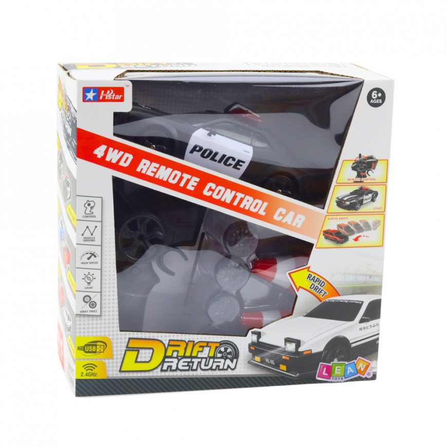 Lean Sport Remote Control Police Drift Car – 5