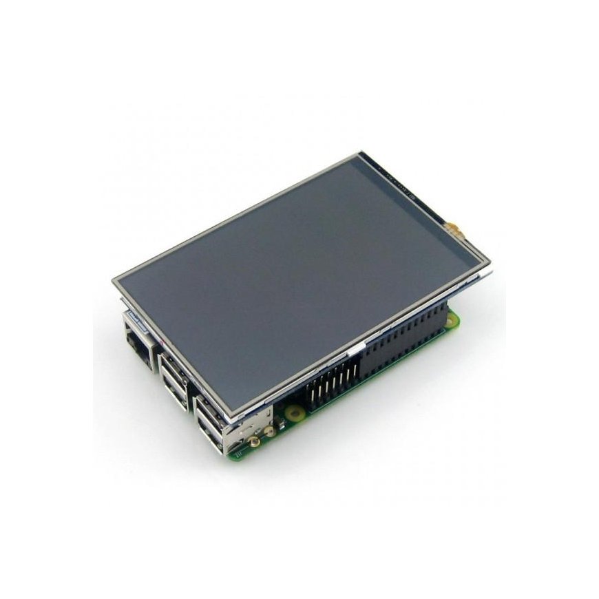 Waveshare Varžinis Jutiklinis ekranas Raspberry Pi mikrokompiuteriui - LCD IPS 4" (A) – 5