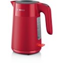 Bosch TWK2M164 elektrikann 1,7 l 2400 W Must, Hall, Punane
