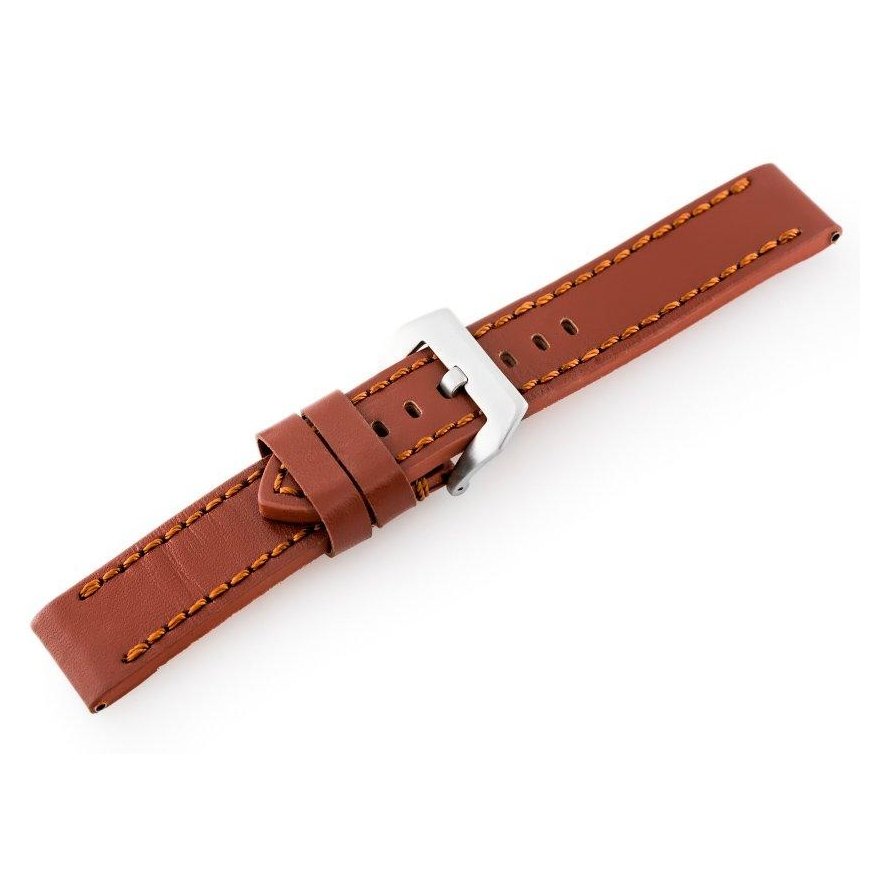Pacific Leather watch strap W27 - PREMIUM - brown - 20mm – 2