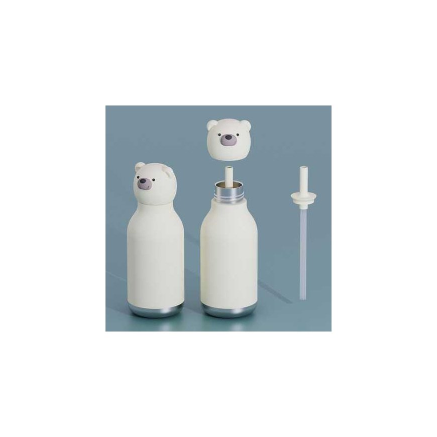 Asobu - Bestie Bear - 460 ml insulated bottle with straw – 2
