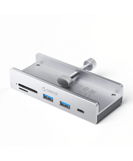 Orico MH5PC hub terminal, mountable USB-C / 2x USB-A 3.2 + 1x USB-C 3.2 + 1x SD&TF - silver color
