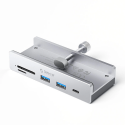 Orico MH5PC šakotuvo gnybtas, montuojamas USB-C / 2x USB-A 3.2 + 1x USB-C 3.2 + 1x SD&TF - sidabro spalvos Orico MH5PC šakotuvo gnybtas, montuojamas USB-C / 2x USB-A 3.2 + 1x USB-C 3.2 + 1x SD&TF - sidabro spalvos