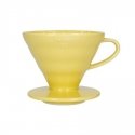 Hario V60-02 ceramic coffee dripper yellow Hario V60-02 ceramic coffee dripper yellow
