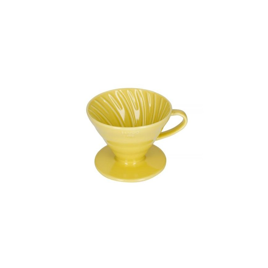 Hario V60-02 keraaminen kahvin tiputin keltainen – 2