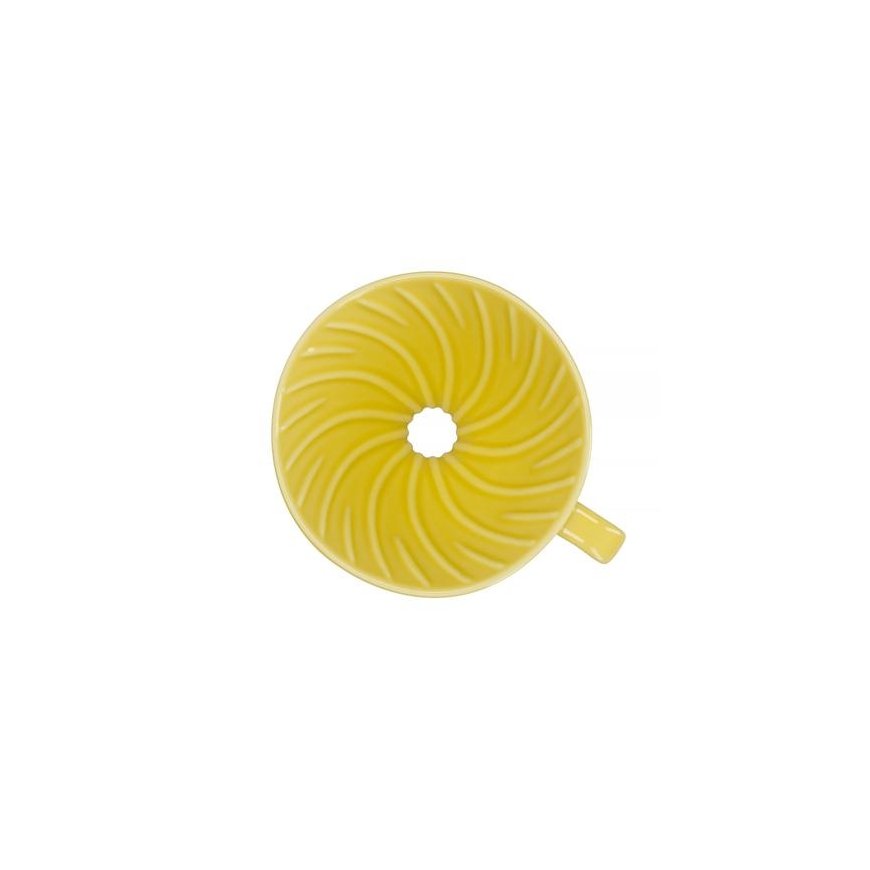 Hario V60-02 ceramic coffee dripper yellow – 3