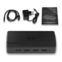 i-tec U3HUB445 interfeisa centrmezgls USB 3.2 Gen 1 (3.1 Gen 1) Type-B 5000 Mbit/s Melns