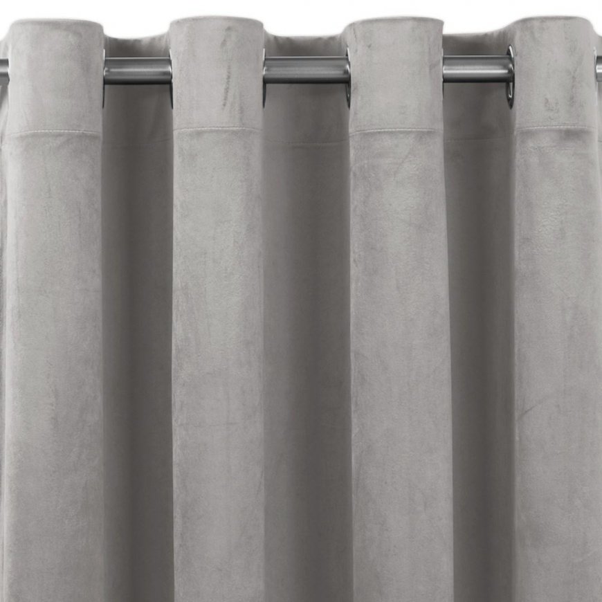 Homede Curtains VELVET EYELETS S Grey