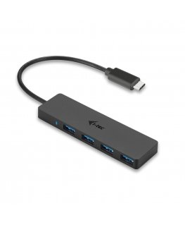 i-tec Advance C31HUB404 keskitin USB 3.2 Gen 2 (3.1 Gen 2) Type-C 5000 Mbit/s musta