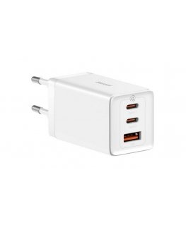 Baseus GaN5 Pro Universaali Valkoinen AC, USB Pikalataus Sisätila