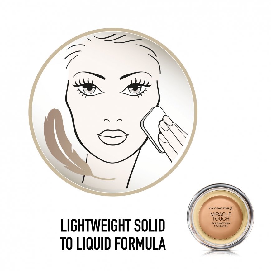 Max Factor Miracle Touch 12 ml Stiklinis indelis Milteliai 080 Bronze – 4