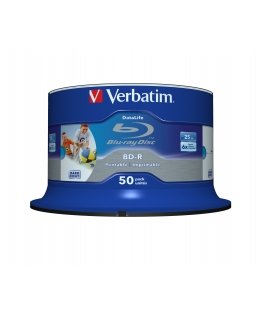 Verbatim 43812 чистые Blu-ray диски BD-R 25 GB 50 шт