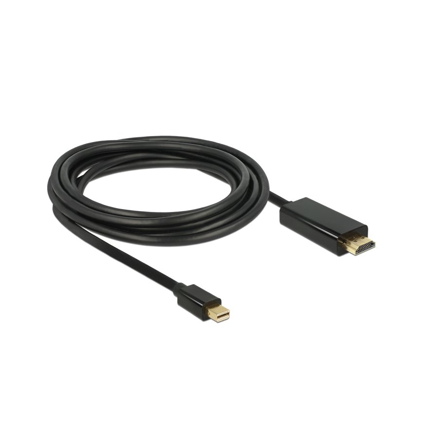 DeLOCK 83700 видео кабель адаптер 3 m HDMI Mini DisplayPort Черный