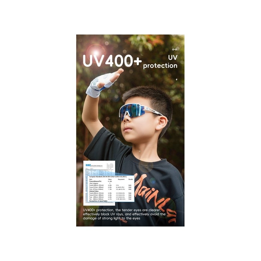 Rockbros Kids Cycling Glasses, Polarized, UV Protection, Childre