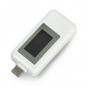 Oem USB testeris Keweisi KWS-1802C srovės ir įtampos matuoklis iš USB C prievado - baltas Oem USB testeris Keweisi KWS-1802C srovės ir įtampos matuoklis iš USB C prievado - baltas