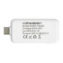 Oem USB tester Keweisi KWS-1802C current and voltage meter from USB C port - white Oem USB tester Keweisi KWS-1802C current and voltage meter from USB C port - white