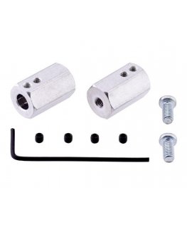 Pololu šešiakampis ratų adapteris 12mm/6mm - 2 vienetai