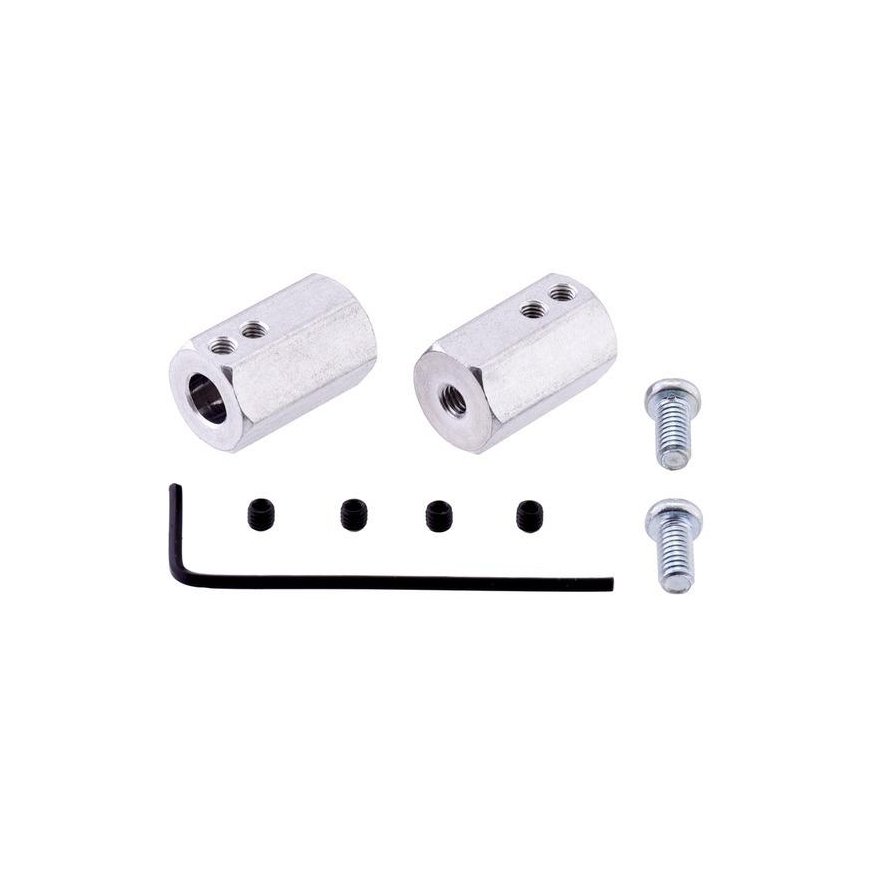Pololu šešiakampis ratų adapteris 12mm/6mm - 2 vienetai