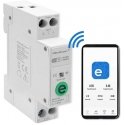 Qoltec Przekaźnik 63A na szynę DIN su licznikiem energii elektrycznej | eWeLink od Sonoff | Wi-Fi | Dioda LED Qoltec Przekaźnik 63A na szynę DIN su licznikiem energii elektrycznej | eWeLink od Sonoff | Wi-Fi | Dioda LED