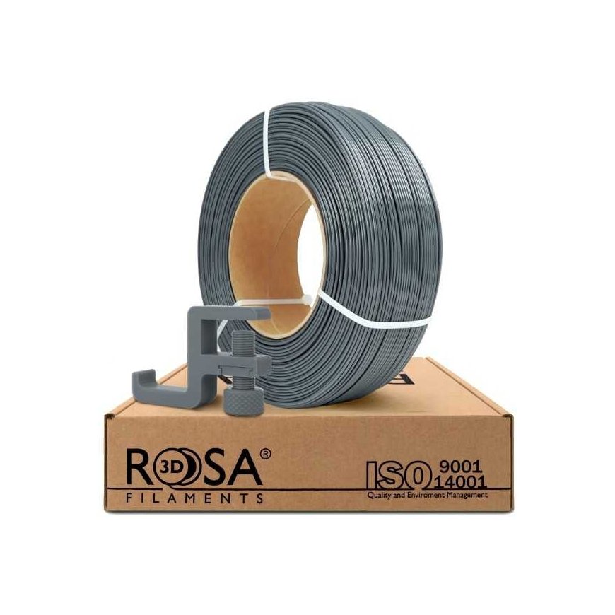 3D plastic PCTG gray 1.75mm 1kg refill pack Rosa3D
