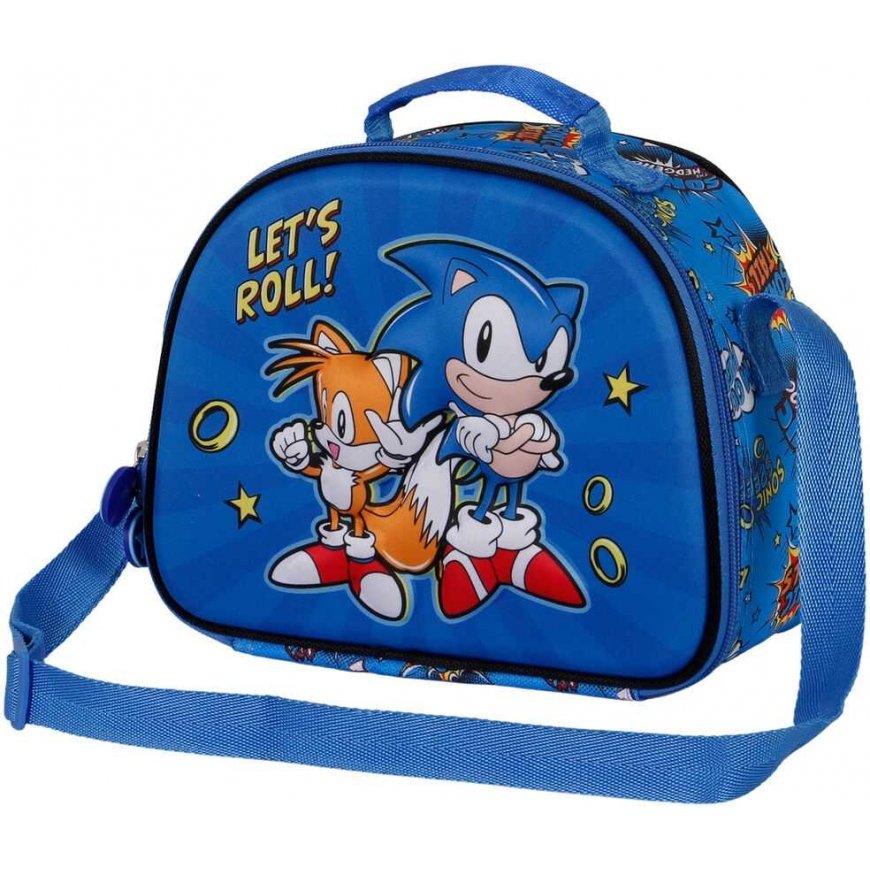 Karactermania Sonic The Hedgehog Lets Roll 3D -eväskassi – 4