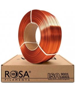 3D plastic PLA shiny copper 1.75mm 1kg refill pack Rosa3D