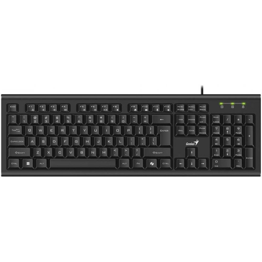 Genius KB-113 COPILOT, näppäimistö CZ/SK, klassinen, kaapelilla (USB), musta