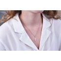 Troli Stylish steel necklace with feather Troli Stylish steel necklace with feather