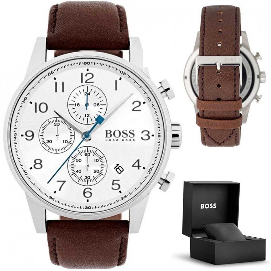 Men's watch HUGO BOSS 1513495 (zh061a) + BOX – 2